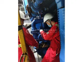 中海油922平台高压管线施工